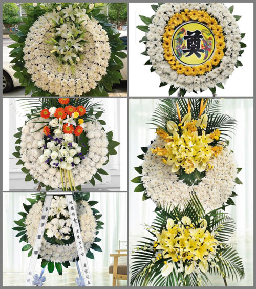 山东青岛平度市田庄镇东刘家庄村花圈速递